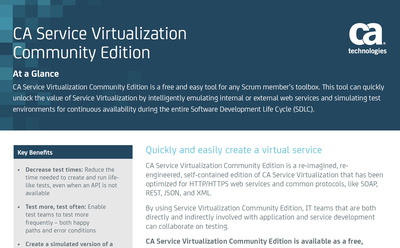 Service Virtualization Community Edition