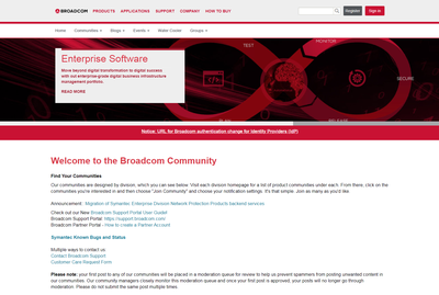 CA Broadcom Enterprise Software Community