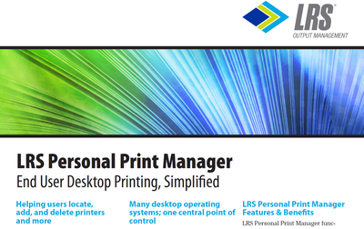 LRS Personal Print Manager
