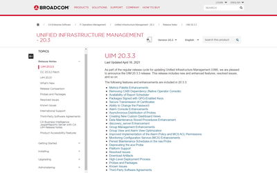 CA Unified Infrastructure Management (CA UIM) 20.3.3